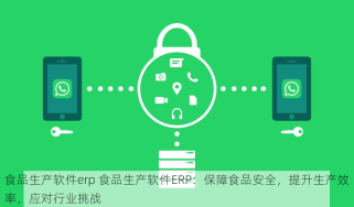 食品生产软件erp 食品生产软件ERP：保障食品安全，提升生产效率，应对行业挑战
