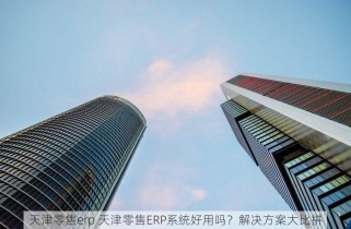 天津零售erp 天津零售ERP系统好用吗？解决方案大比拼