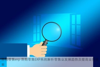 洛阳零售erp 洛阳零售ERP系统解析零售业发展趋势及提高业务效率