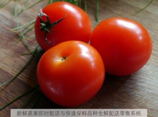 新鲜蔬果即时配送与快速保鲜品种生鲜配送零售系统