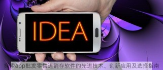 探索app批发零售进销存软件的先进技术、创新应用及选择指南