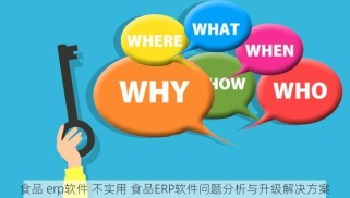 食品 erp软件 不实用 食品ERP软件问题分析与升级解决方案