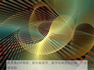 湖南新零售ERP系统：新功能发布，数字化转型的利器，打造智慧零售新体验