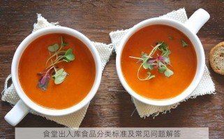 食堂出入库食品分类标准及常见问题解答