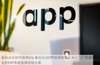 食品企业如何选择erp 食品企业ERP选购指南：从小工厂到食品企业的ERP系统选择经验分享