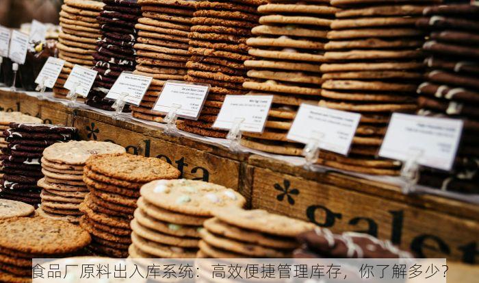 食品厂原料出入库系统：高效便捷管理库存，你了解多少？