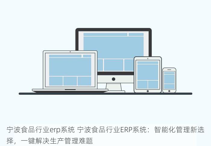 宁波食品行业erp系统 宁波食品行业ERP系统：智能化管理新选择，一键解决生产管理难题