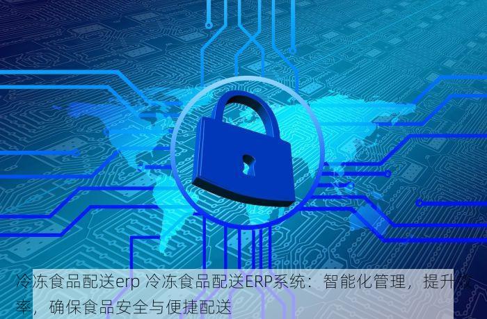 冷冻食品配送erp 冷冻食品配送ERP系统：智能化管理，提升效率，确保食品安全与便捷配送