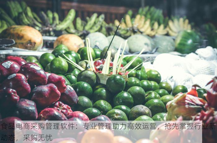 食品电商采购管理软件：专业管理助力高效运营，抢先掌握行业新动态，采购无忧