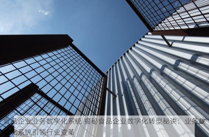 食品企业业务数字化系统 揭秘食品企业数字化转型秘诀：业务数字化系统引领行业变革