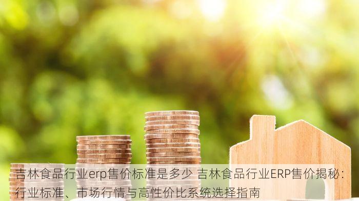 吉林食品行业erp售价标准是多少 吉林食品行业ERP售价揭秘：行业标准、市场行情与高性价比系统选择指南