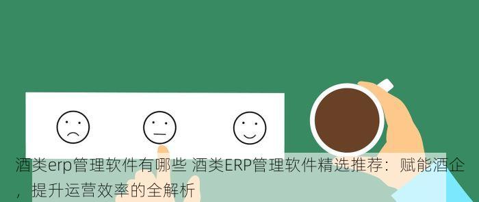 酒类erp管理软件有哪些 酒类ERP管理软件精选推荐：赋能酒企，提升运营效率的全解析