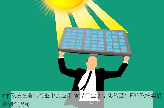erp系统在食品行业中的应用 食品行业数字化转型：ERP系统实战案例全揭秘