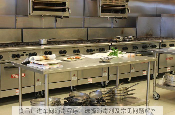 食品厂进车间消毒程序：选择消毒剂及常见问题解答