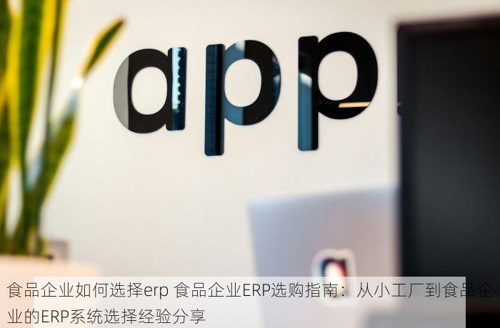 食品企业如何选择erp 食品企业ERP选购指南：从小工厂到食品企业的ERP系统选择经验分享