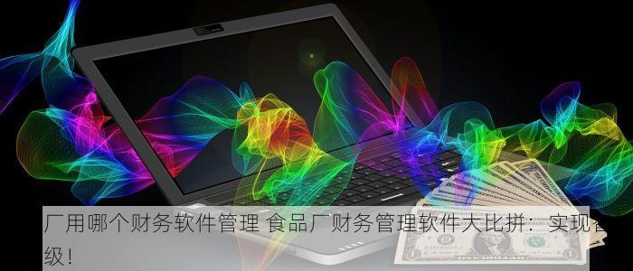 食品厂用哪个财务软件管理 食品厂财务管理软件大比拼：实现智能化升级！