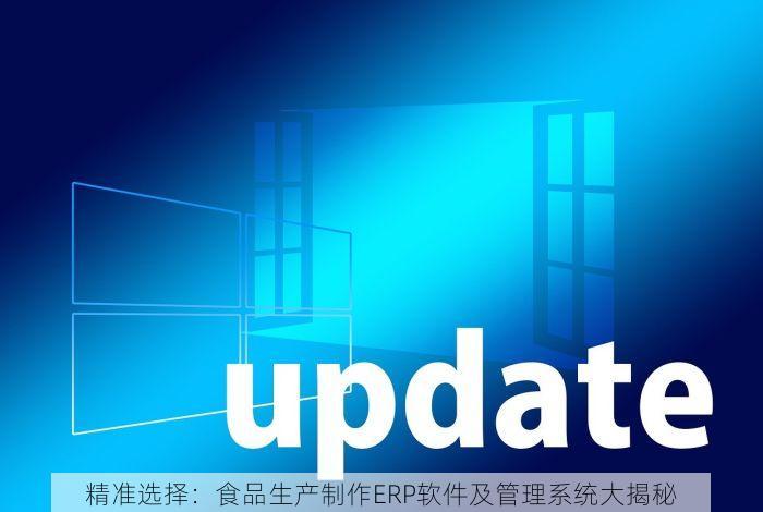 精准选择：食品生产制作ERP软件及管理系统大揭秘